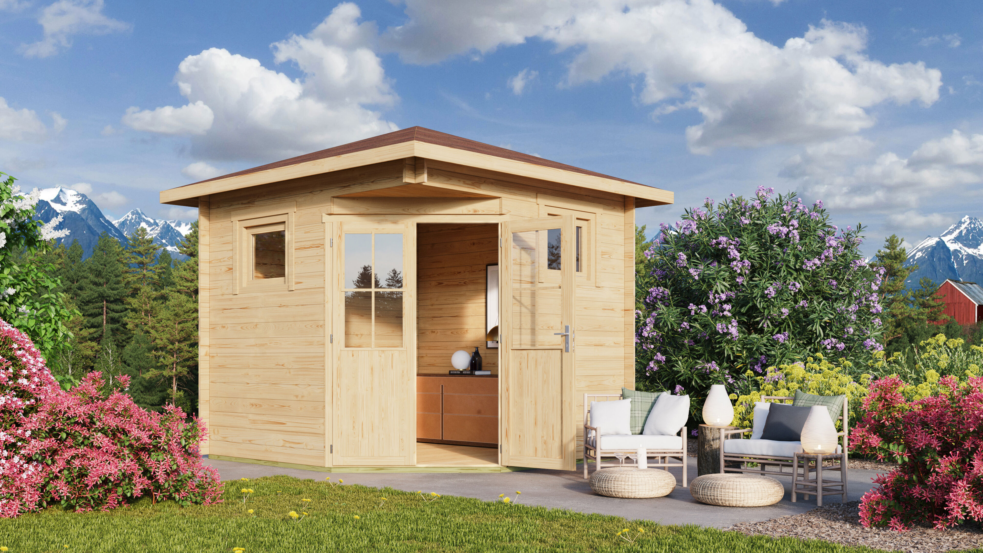 26 % billiger: Fjordholz Gartenhütte Modell Nelly 28 C 4x4m Unkategorisiert online kaufen 26 % billiger: Fjordholz Gartenhütte Modell Nelly 28 C 4x4m Unkategorisiert online kaufen