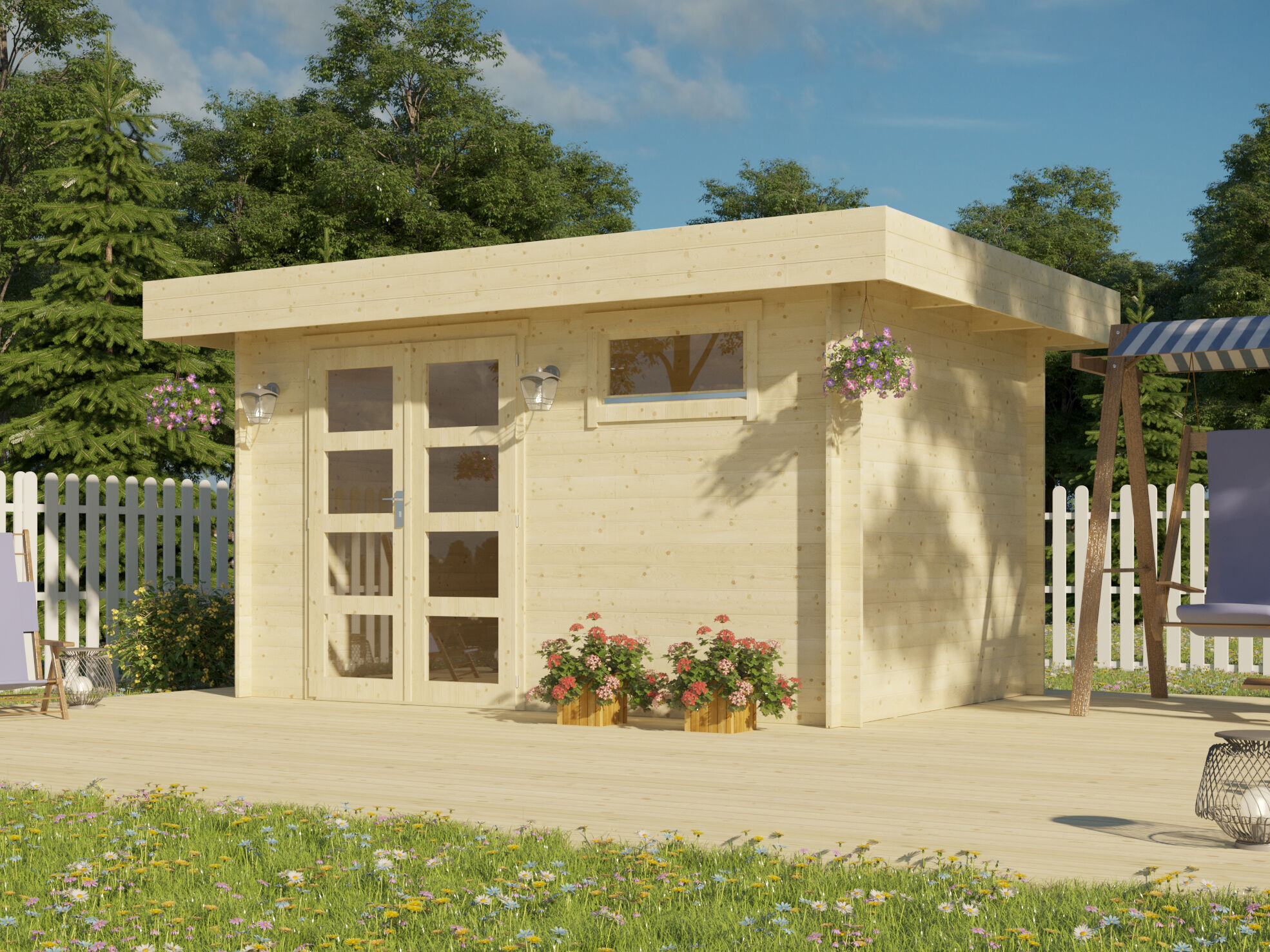 26 % billiger: Gartenhütte Modell Christina 28 Unkategorisiert online kaufen
