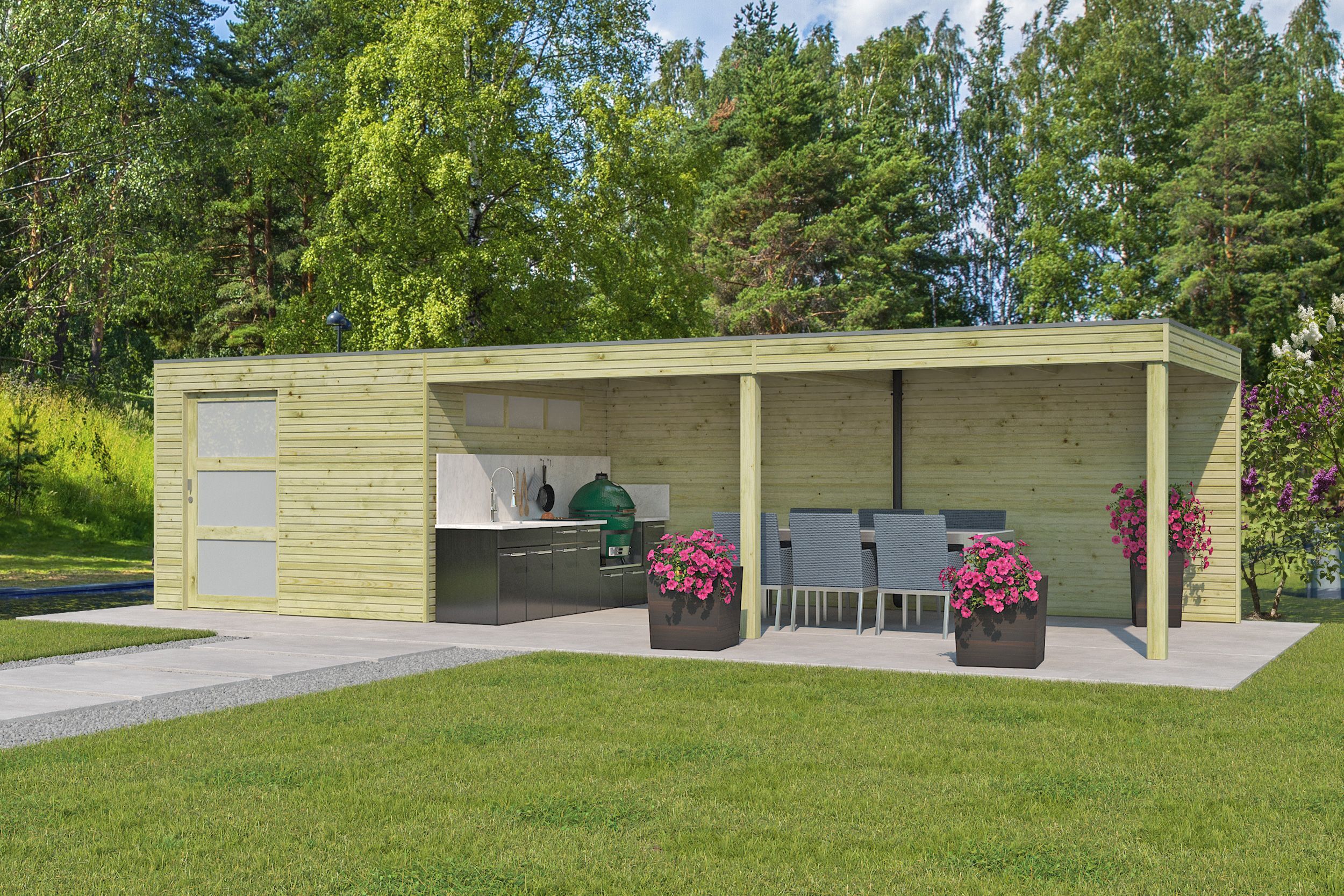 26 % billiger: Gartenhütte Modell QBS-Line 9,00 m² + 600 cm Anbau Unkategorisiert online kaufen 26 % billiger: Gartenhütte Modell QBS-Line 9,00 m² + 600 cm Anbau Unkategorisiert online kaufen