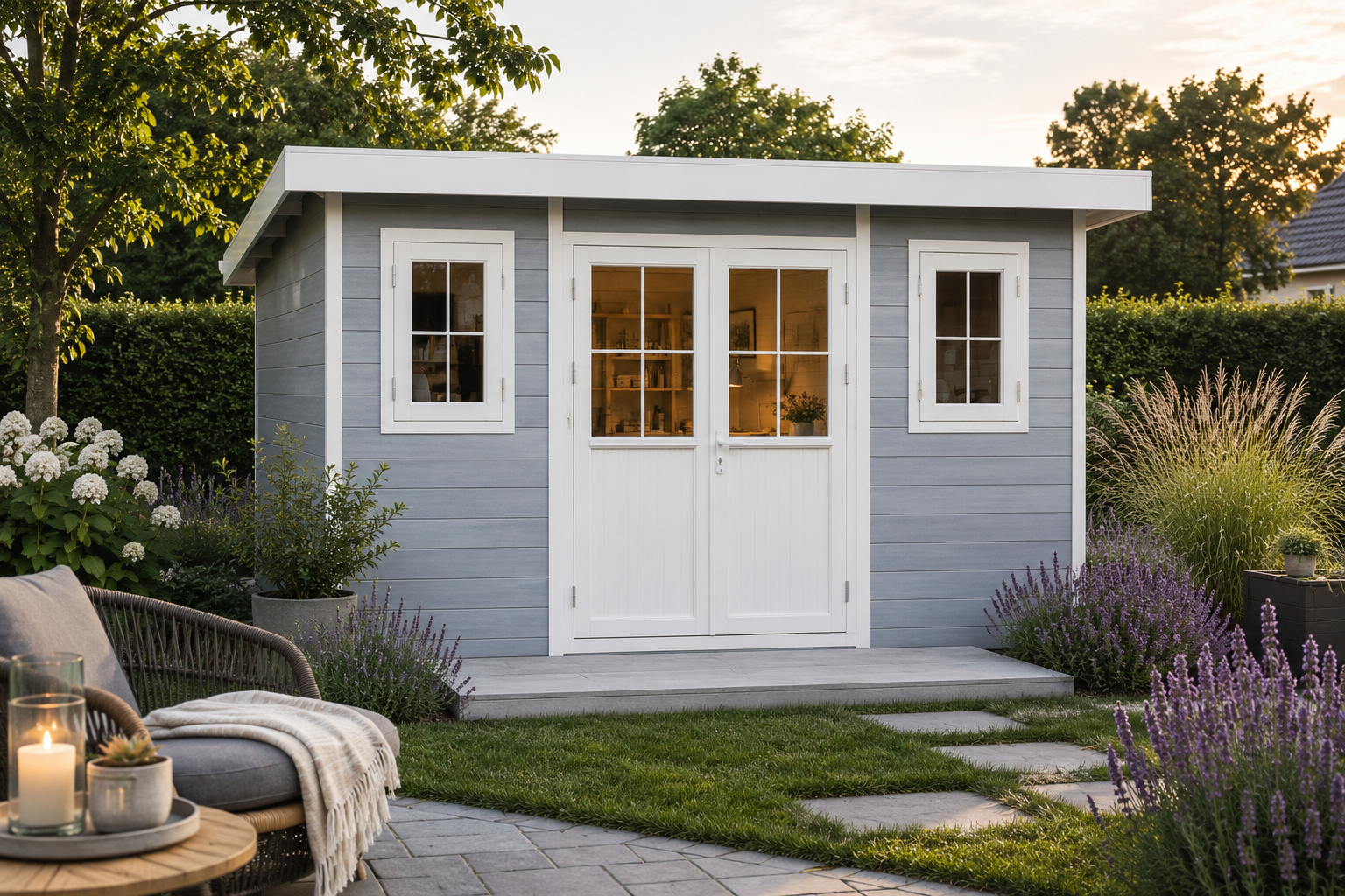 26 % billiger: WPC Gartenhütte Modell Nexo White 11,28 m² Unkategorisiert online kaufen