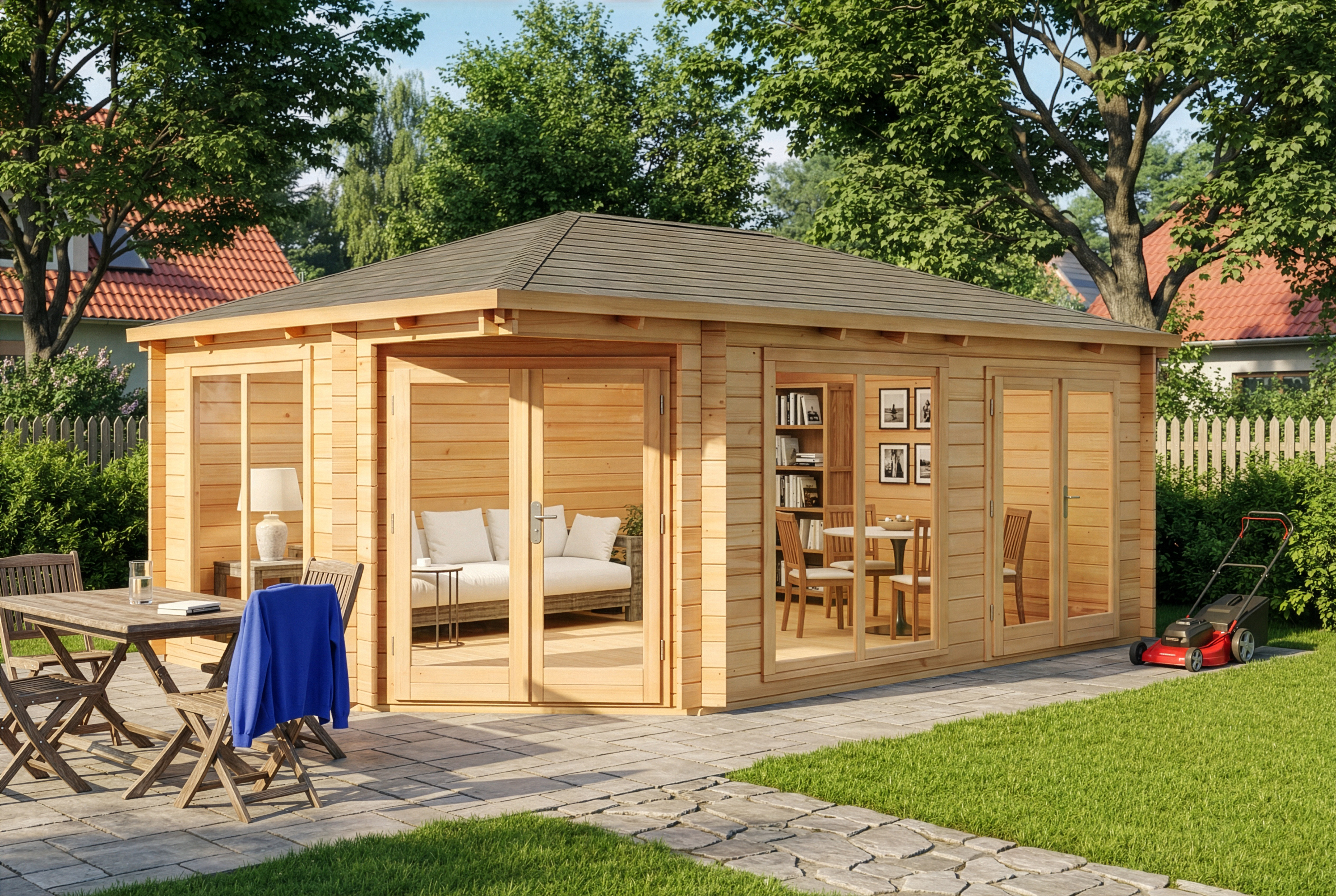 5-Eck Gartenhütte Julia 6x4m Unkategorisiert online kaufen