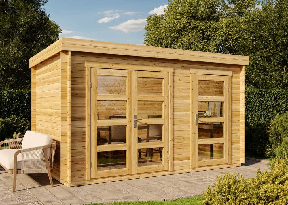 B-Ware Gartenhütte Paloma Grande - Naturbelassen 4x2m Unkategorisiert online kaufen