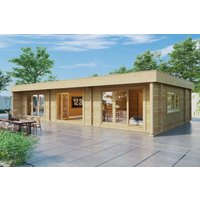 Blockhaus mit zwei Schlafzimmern “Holiday S1” 12x7m | Blockhaus aus Holz | Blockbohlenhaus im Garten | Holzhaus als Sommerhaus Unkategorisiert online kaufen Blockhaus mit zwei Schlafzimmern “Holiday S1” 12x7m | Blockhaus aus Holz | Blockbohlenhaus im Garten | Holzhaus als Sommerhaus Unkategorisiert online kaufen