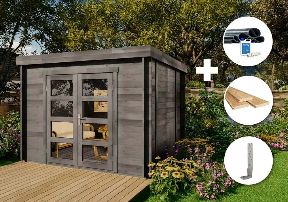 ECO Set - Gartenhütte Paloma Sol - grau 3x3m Unkategorisiert online kaufen ECO Set - Gartenhütte Paloma Sol - grau 3x3m Unkategorisiert online kaufen