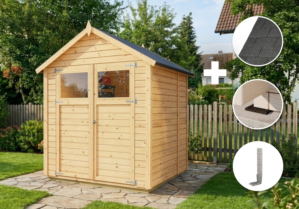 ECO Set - Gerätehaus Alisha 202 x 191 cm 2x2m Unkategorisiert online kaufen ECO Set - Gerätehaus Alisha 202 x 191 cm 2x2m Unkategorisiert online kaufen