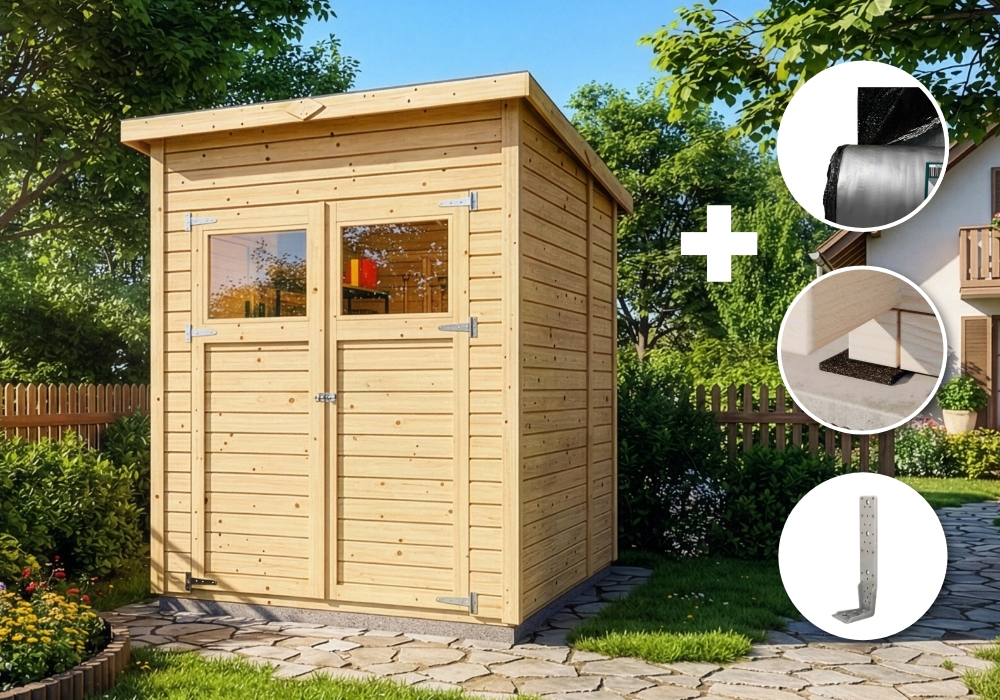 ECO Set - Gerätehaus Mollie 191 x 199 cm 2x2m Unkategorisiert online kaufen ECO Set - Gerätehaus Mollie 191 x 199 cm 2x2m Unkategorisiert online kaufen