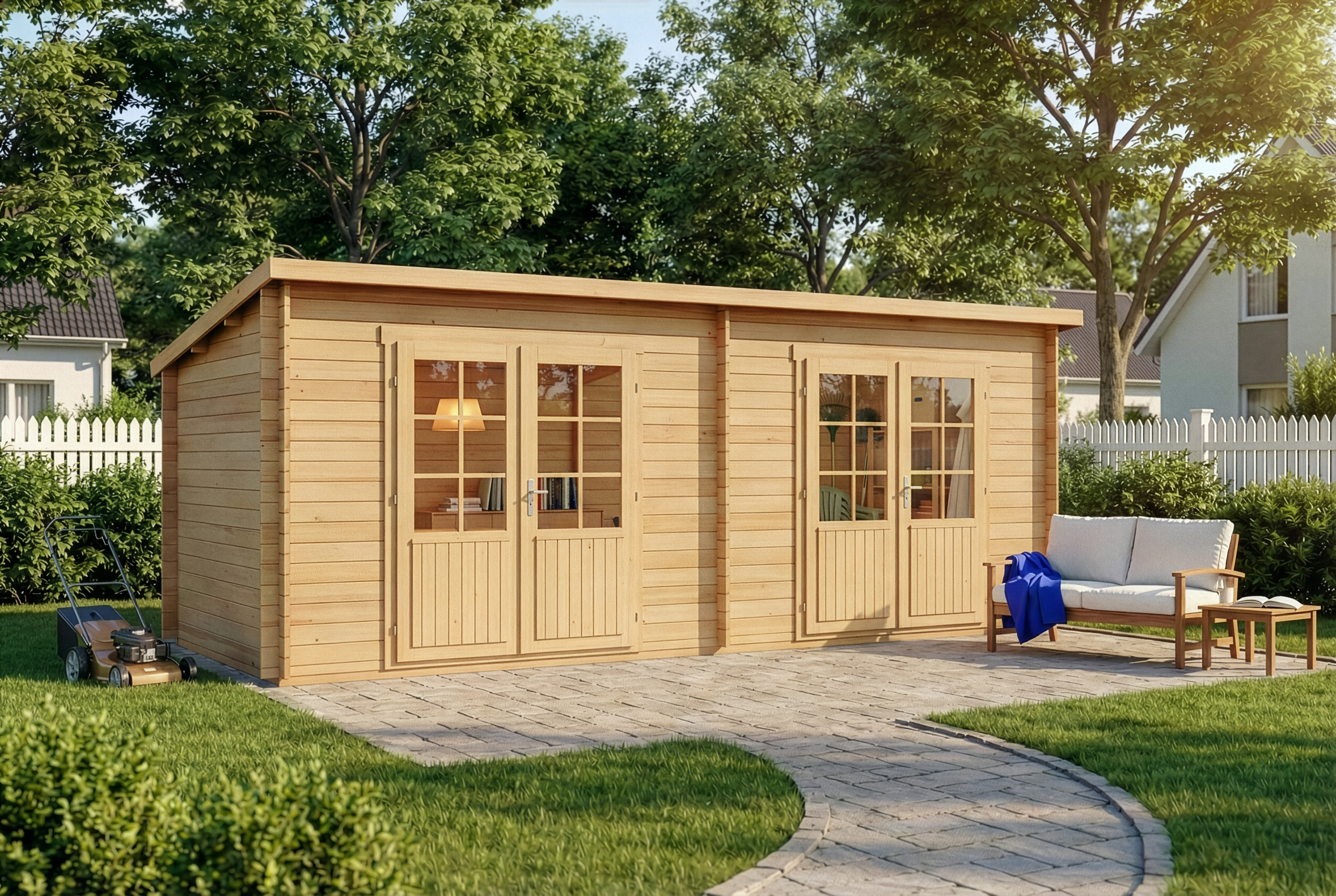 Gartenhütte Maria Twin 6x3m Unkategorisiert online kaufen