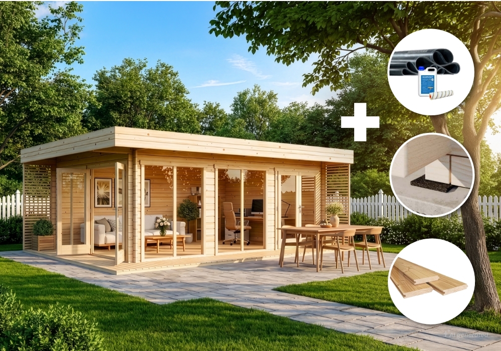 Komplettset - Gartenhütte Viva 2x2m Unkategorisiert online kaufen Komplettset - Gartenhütte Viva 2x2m Unkategorisiert online kaufen