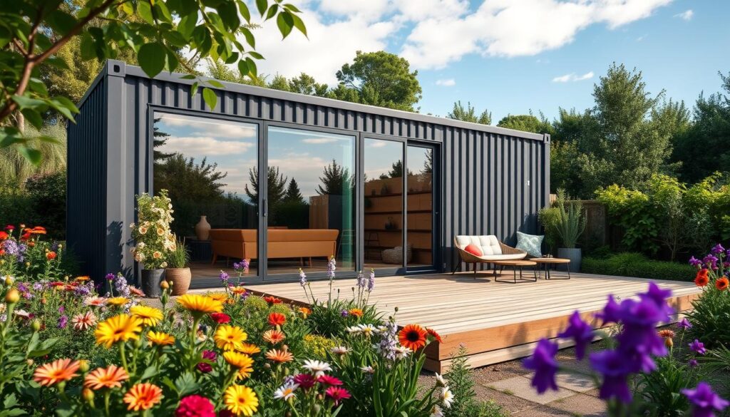 Containerhaus im Garten