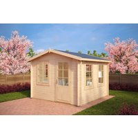Kleines Gartenhütte “Nora C” 3x3m | Kleines Gartenhütte 3x3m | Kleines Gartenhütte aus Holz | Mini-Gartenhütte aus Holz