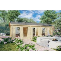 6 % billiger: Großes Gartenhütte-Gartenzimmer “Typ C” 8x4m | Geräumiger Garten-Hobbyraum 30m² | Gestalten Sie Ihren eigenes Gartenhütte