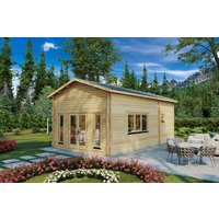 Blockhaus mit Schlafboden “Stefan 5” 5x8m mit Schlafboden