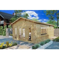 Gartenhütte mit Schlafzimmer und Toilette “Stefan 6” 5x8m