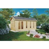 Gartenhütte “Linda” 6x3m | 16m² großes Gartenhütte aus Holz | 3x6m großes Gartenhütte kaufen