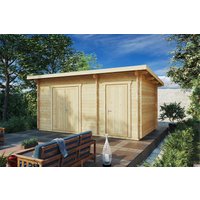 Doppel-Geräteschuppen “Typ C” 5x3m | Geräteschuppen aus Holz | Gerätehaus selber bauen | Günstiges Gartenhütte mit Holzschuppen mit Schuppen