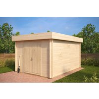 Abstellraum “Jacob A” 3x4m | Geräteschuppen aus Holz selber bauen | Gerätehaus | Gartenhütte mit Geräteschuppen