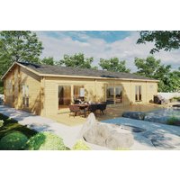 Blockhaus mit drei Schlafzimmern “Madrid” 15x9m | Blockhaus mit 3 Schlafzimmern | Blockbohlenhaus als Ferienhaus kaufen