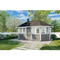 Großer Grillpavillon “Albatros XL” 5x3m | Großer Grillpavillon aus Holz | Gartenhütte 3x5m | Grillkota | Gartenhütte mit Grill