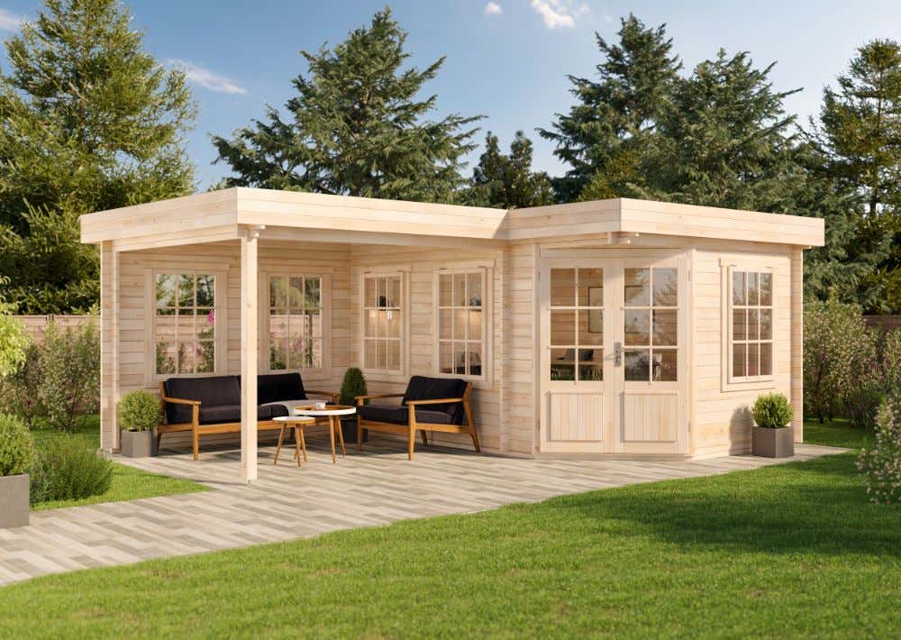 5-Eck Gartenhütte Pepe 6x4m