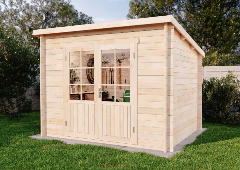 Pultdach Gartenhütte Maria 3x3m