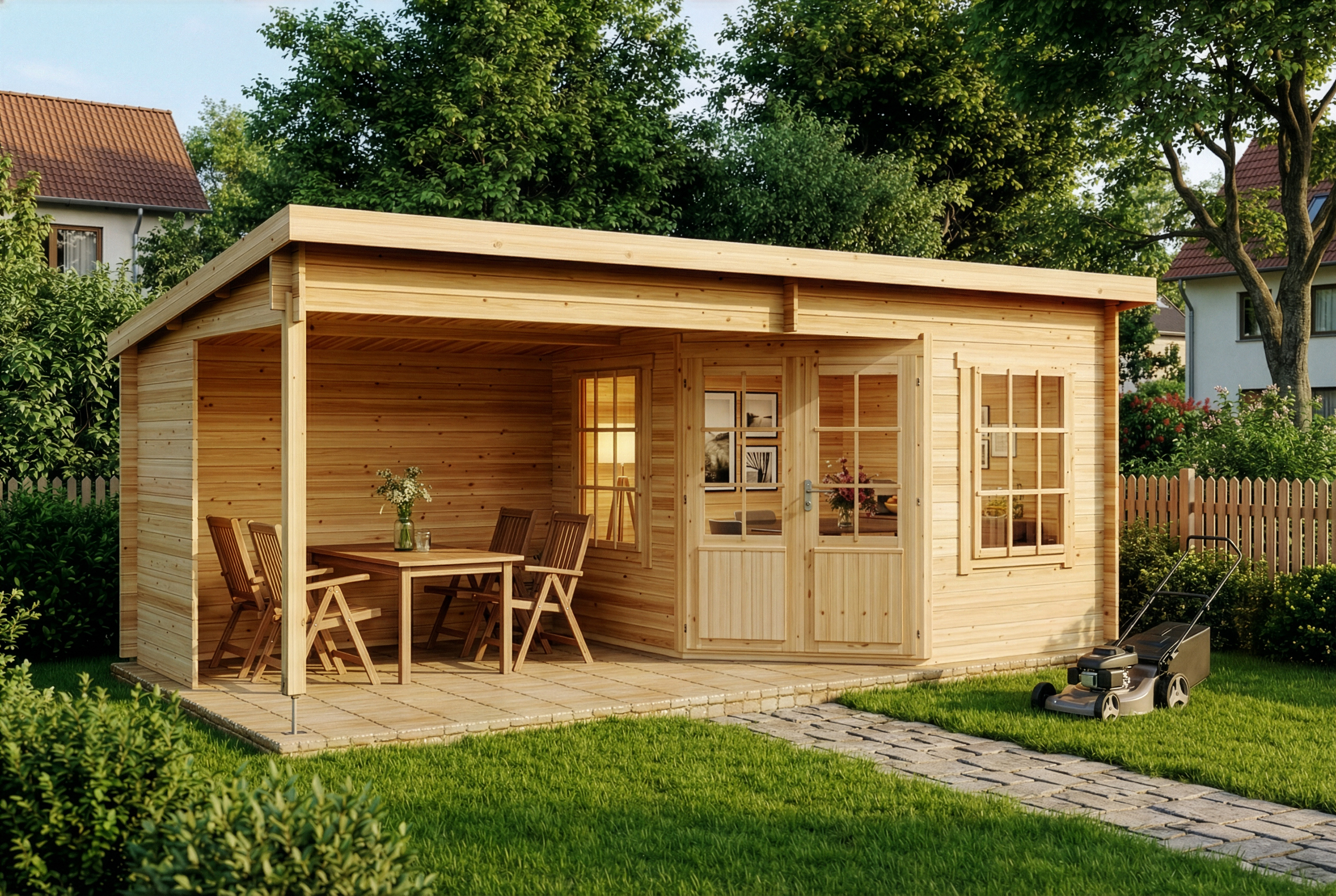 Gartenhütte Carl 6x3m