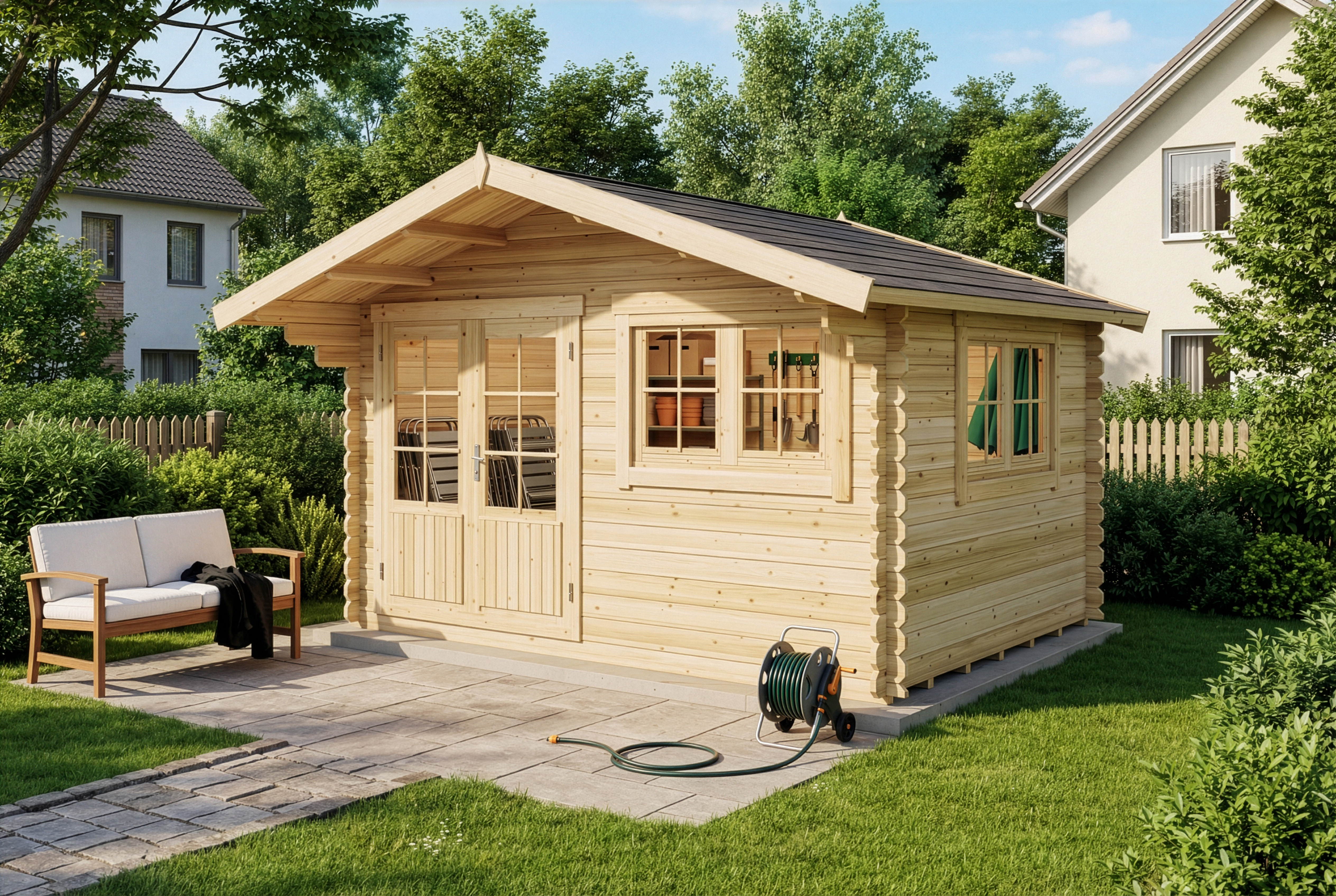 Gartenhütte Gabriel 400 x 300 cm 4x4m