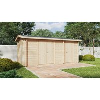 Großer Geräteschuppen “Typ B” 5x3m | Geräteschuppen aus Holz 3x5m | Gerätehaus selber bauen | Holzschuppen im Garten mit Schuppen