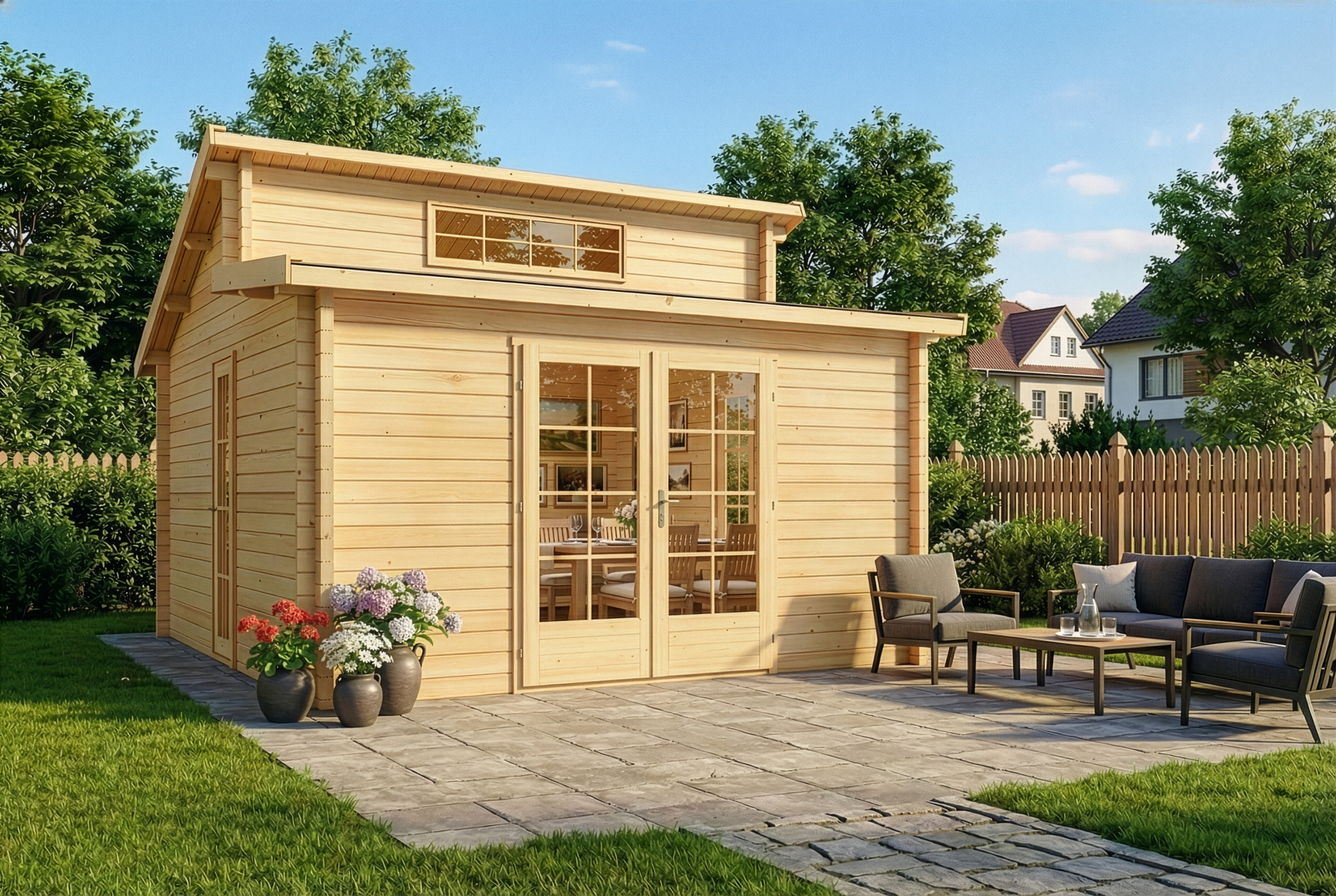 Gartenhütte Lausitz 4x4m