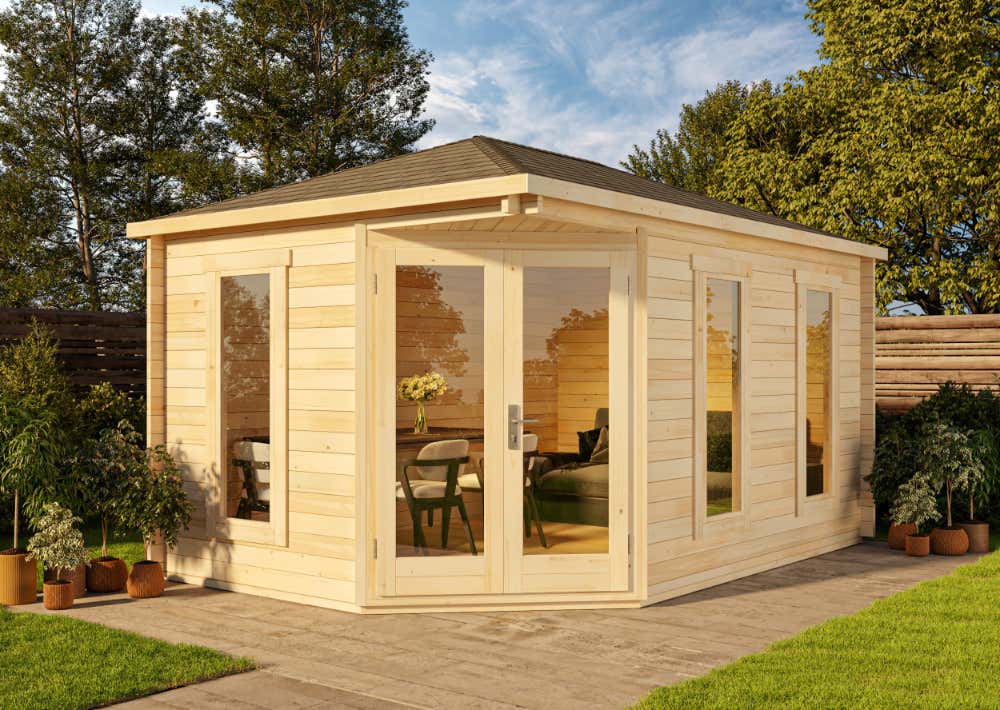 5-Eck Gartenhütte Lido 5x3m