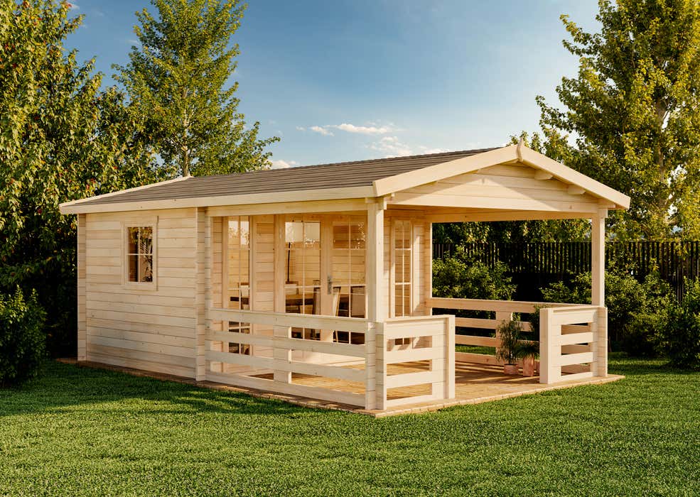 Gartenhütte Lappland B 6x4m