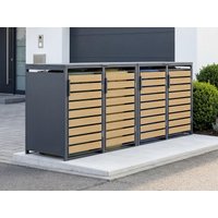 31 % billiger: StarLine 4er Mülltonnenbox Modell Velaro 240 L 2x1m