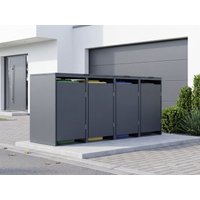 34 % billiger: StarLine 4er Mülltonnenbox Modell Designo 240 L 3x1m