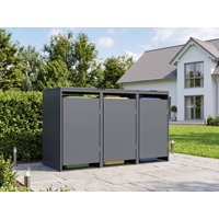26 % billiger: StarLine 3er Mülltonnenbox Modell Designo 240 L 2x1m