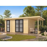 26 % billiger: Fjordholz Gartenhütte Modell Alu Line 28-G 4x4m