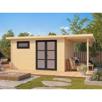 26 % billiger: Fjordholz Gartenhütte Modell Alu Line 28-E 4x3m
