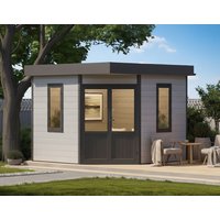 26 % billiger: WPC 5-Eck Gartenhütte Modell Style Classic 3x3m
