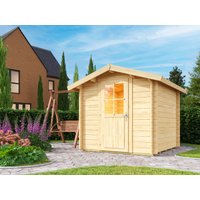 26 % billiger: Fjordholz Satteldach Gartenhütte Modell Eliza 1A / 2x2m