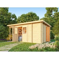 26 % billiger: Fjordholz Pultdach Gartenhütte Modell Ezra 3K / nat
