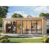 26 % billiger: Fjordholz Gartenhütte Modell Office IsoSlide 11 6x4m