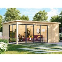 26 % billiger: Fjordholz Gartenhütte Modell Office IsoSlide 8 6x4m