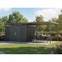 22 % billiger: StarLine Metall Gerätehaus Modell Solidum 17,22 m² 5x3m