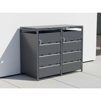 28 % billiger: StarLine 2er Mülltonnenbox Modell Stabilo 240 l