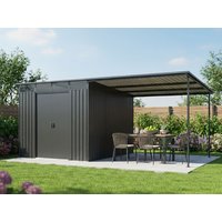 27 % billiger: Metall Gerätehaus Modell Lübeck 12,36 m² 4x3m