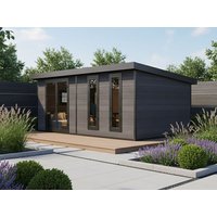 26 % billiger: WPC Gartenhütte Modell Panorama 16,64 m² 5x3m