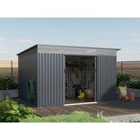 27 % billiger: Metall Gerätehaus Modell Rheinfeld 10,20 m² 3x3m