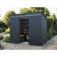 27 % billiger: Metall Gerätehaus Modell Lübeck 3,66 m² 2x2m
