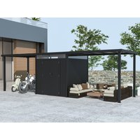 37 % billiger: Metall Gerätehaus Modell Style 4,45 m² Spar-Set 3 4x3m