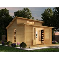 26 % billiger: Fjordholz Pultdach Gartenhütte Modell Lausitz 4x3m