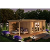 26 % billiger: Fjordholz Gartenhütte Modell Kubi Lodge 44 6x4m