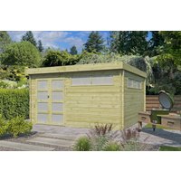 26 % billiger: Flachdach Gartenhütte Modell Nelo 44 C 5x4m
